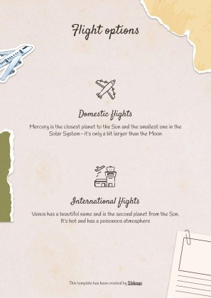 Modelo de apresentação Álbum de recortes cor creme: Planejamento de viagem à Coreia do Sul