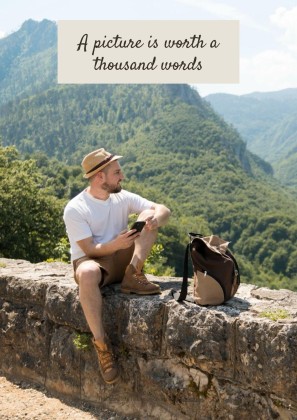 Modelo de apresentação Álbum de recortes cor creme: Planejamento de viagem à Coreia do Sul