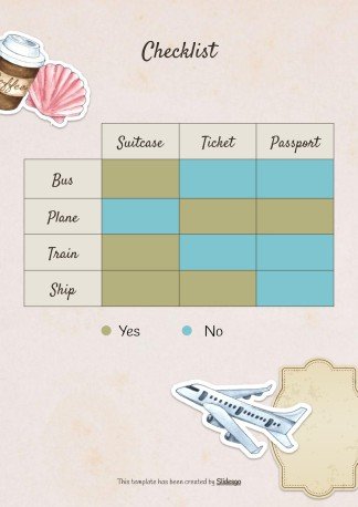 Modelo de apresentação Álbum de recortes cor creme: Planejamento de viagem à Coreia do Sul