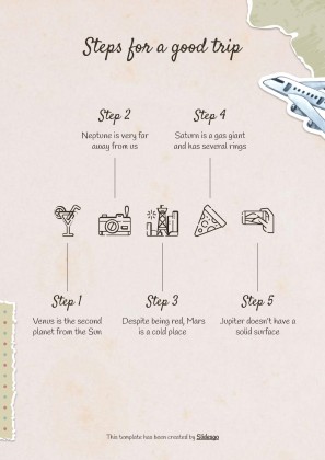 Modelo de apresentação Álbum de recortes cor creme: Planejamento de viagem à Coreia do Sul