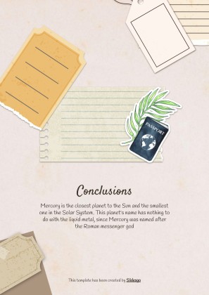 Modelo de apresentação Álbum de recortes cor creme: Planejamento de viagem à Coreia do Sul