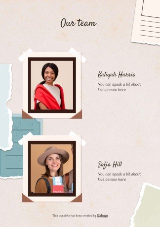 Modelo de apresentação Álbum de recortes cor creme: Planejamento de viagem à Coreia do Sul