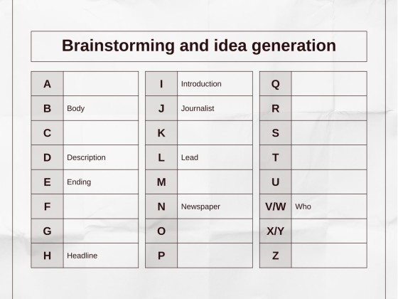 Writing a News Article Workshop presentation template 