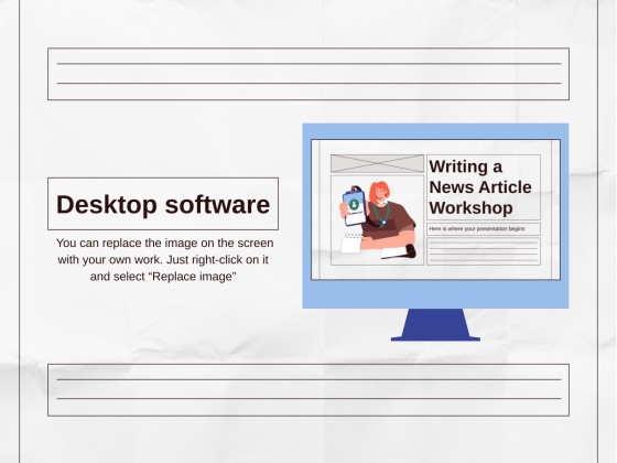 Writing a News Article Workshop presentation template 