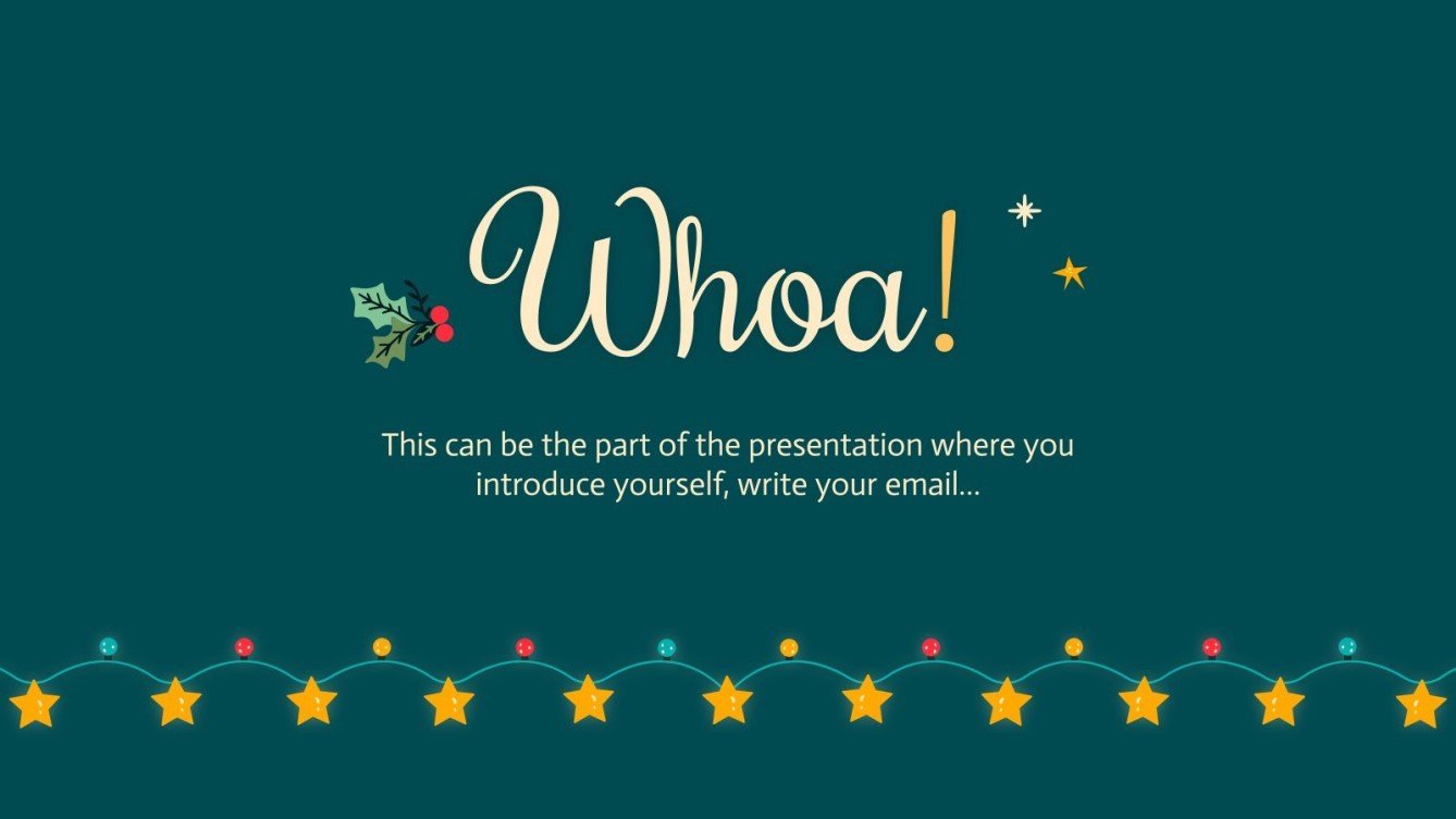 Christmas Lights Theme Google Slides & PowerPoint