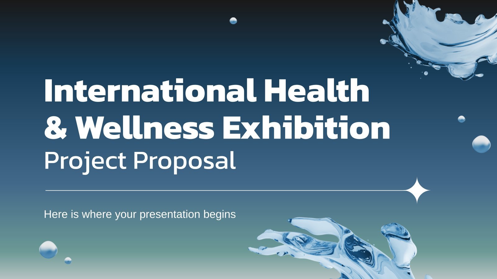 International Health & Wellness Exhibition Project Proposal presentation template 