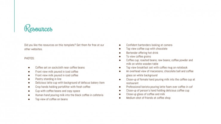 Hot Coffee Shop presentation template