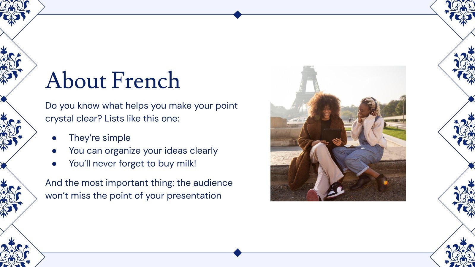 French Culture and Civilization Bachelor of Arts in French