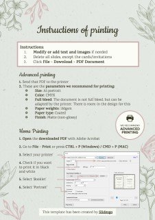 Plantilla de presentación Tarjetas de invitaciones de cumpleaños estilo cottagecore