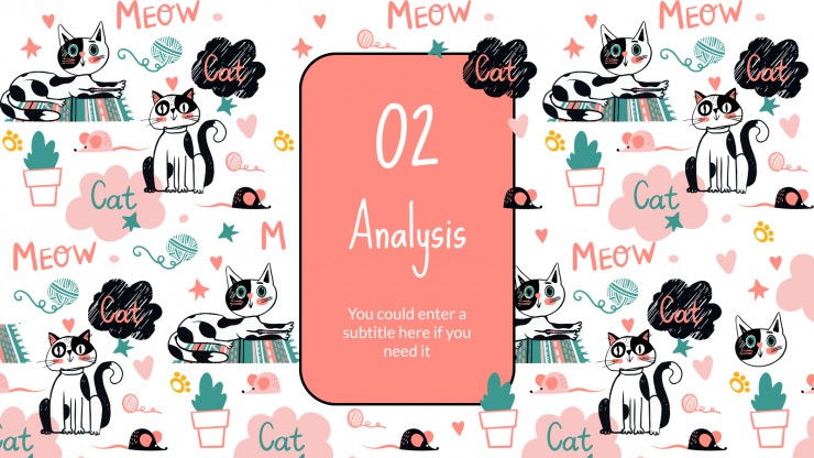 Doodle Cats Marketing Plan presentation template