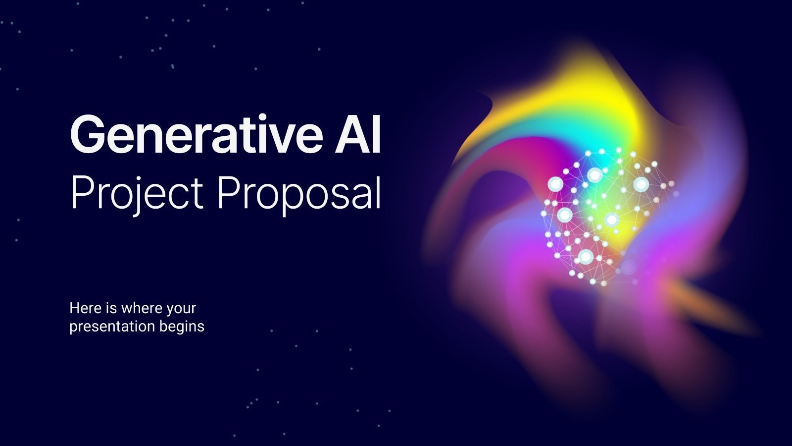 Proposition de projet d'IA générative Modèles de présentation