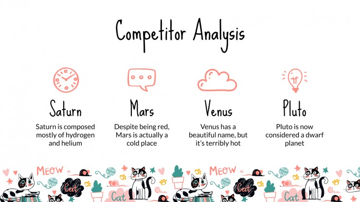 Doodle Cats Marketing Plan presentation template