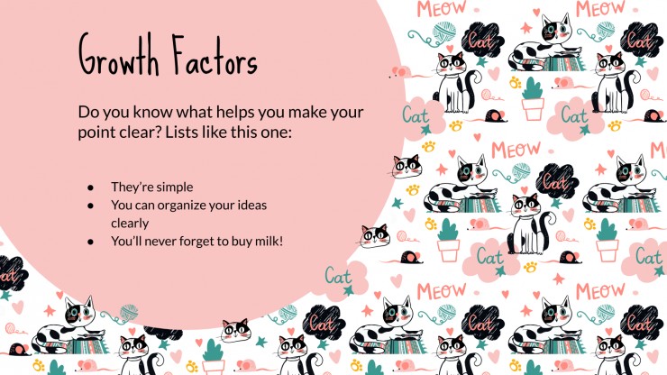 Doodle Cats Marketing Plan presentation template