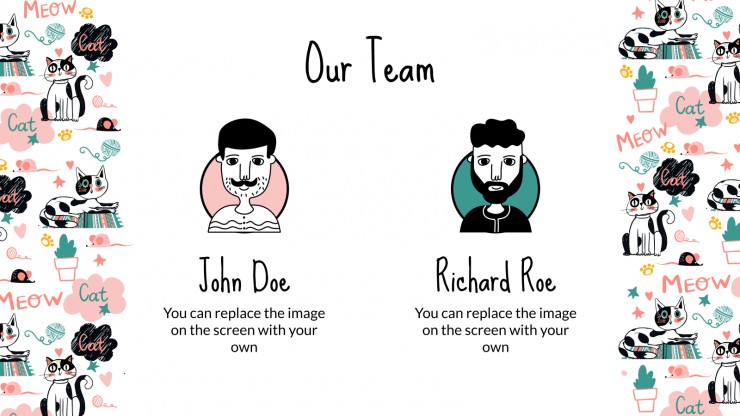 Doodle Cats Marketing Plan presentation template