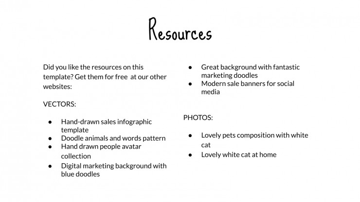 Doodle Cats Marketing Plan presentation template