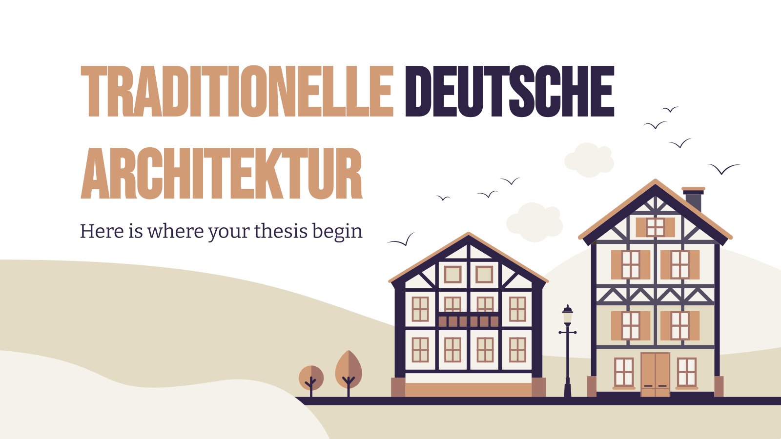 Traditional German Architecture presentation template 