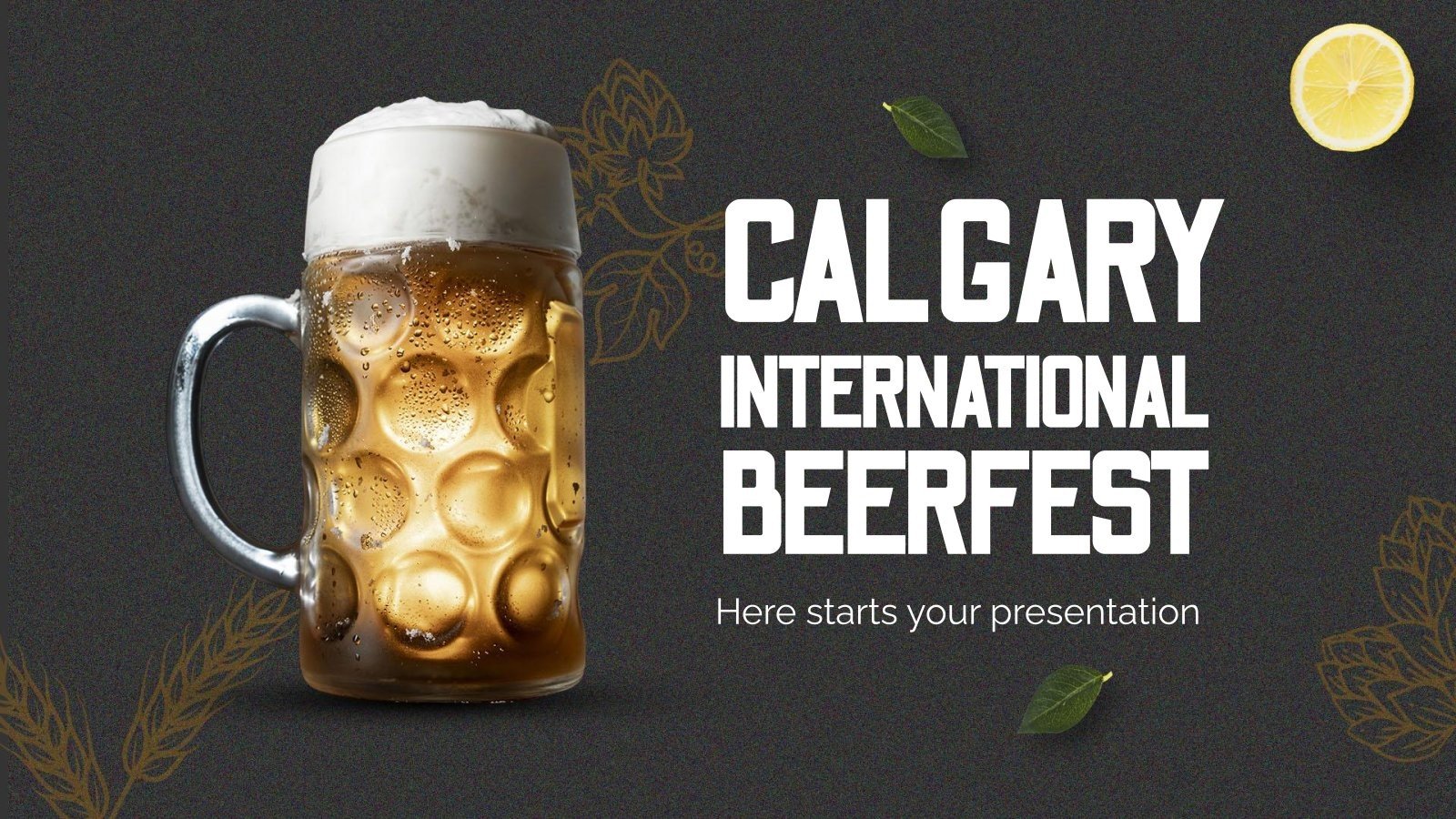 Calgary International Beerfest Google Slides & PPT theme