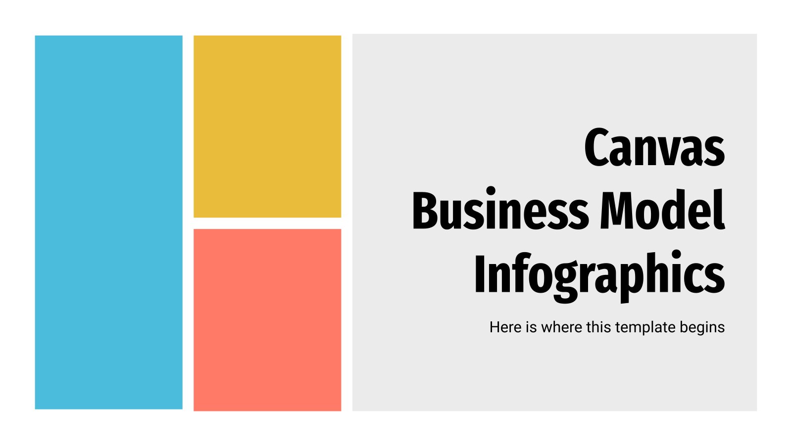 Business Model Canvas Infografiken Präsentationsvorlage