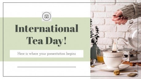 International Tea Day! presentation template 