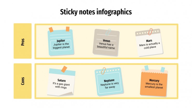Sticky Notes Infographics Google Slides And PowerPoint