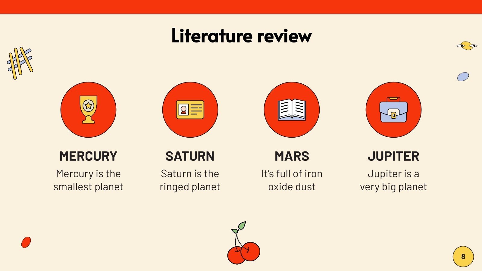 Thesis defense food image