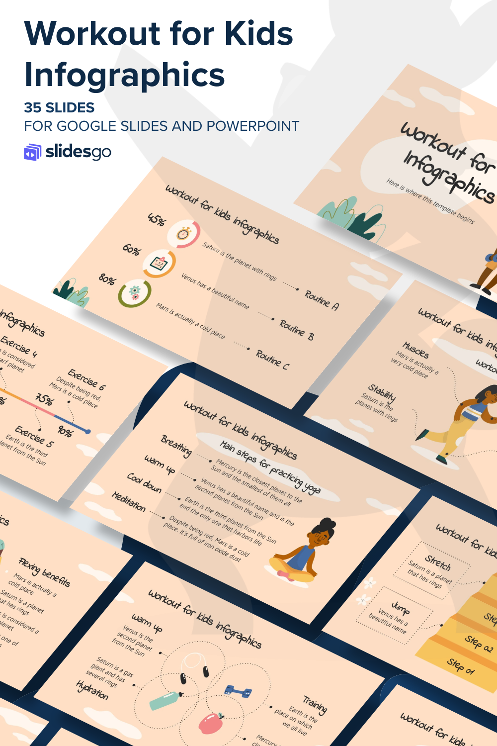 Workout for Kids Infographics | Google Slides & PowerPoint