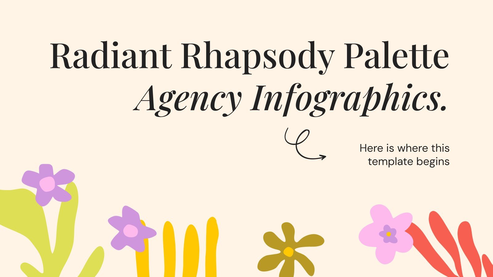 Radiant Rhapsody Palette Agency Infographics presentation template 