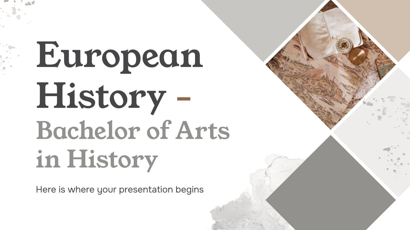 Histoire européenne - Diplôme en histoire Modèles de présentation