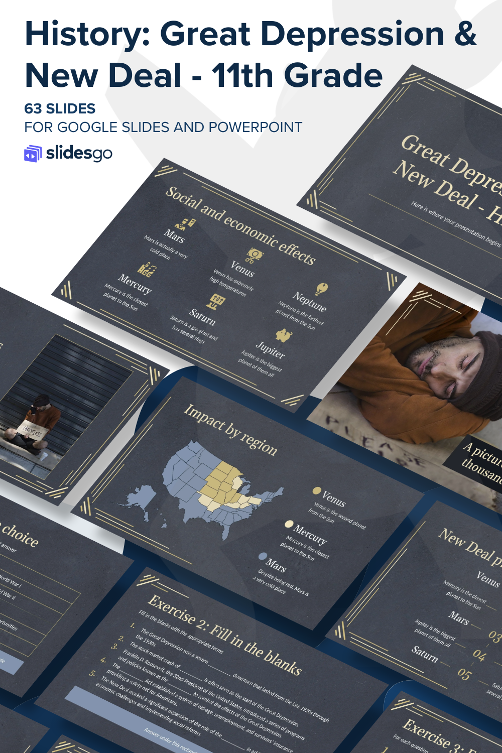Great Depression and New Deal - History - 11th Grade