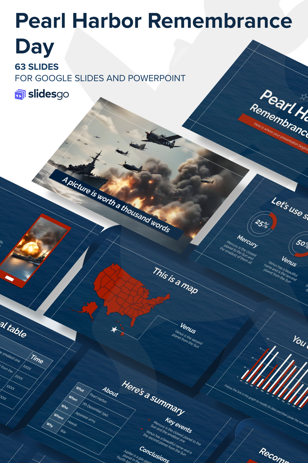 Pearl Harbor Remembrance Day | Google Slides & PPT