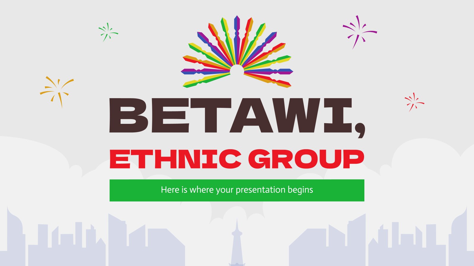 Modelo de apresentação Betawi, grupo étnico