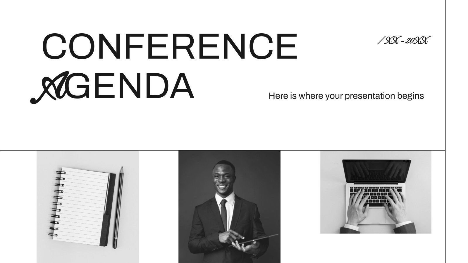 Conference Agenda presentation template 