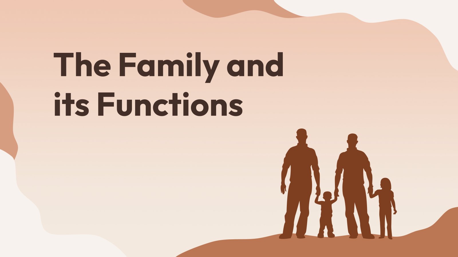 The Family and its Functions presentation template 