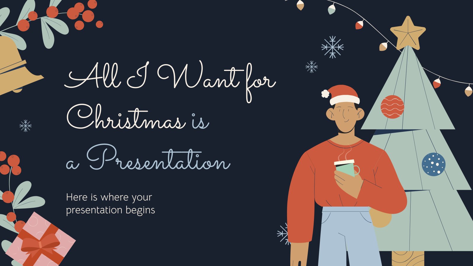 All I Want for Christmas is a Presentation presentation template 