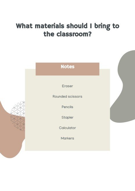 학생들을 위한 우아한 교육 팩 프레젠테이션 템플릿