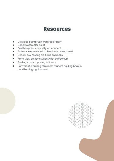 학생들을 위한 우아한 교육 팩 프레젠테이션 템플릿