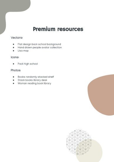 학생들을 위한 우아한 교육 팩 프레젠테이션 템플릿