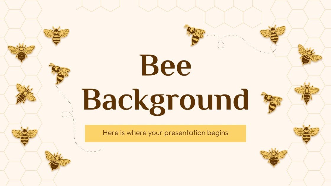 Free Google Slides PowerPoint Templates About Bees Free Google Slides PowerPoint Templates About Bees