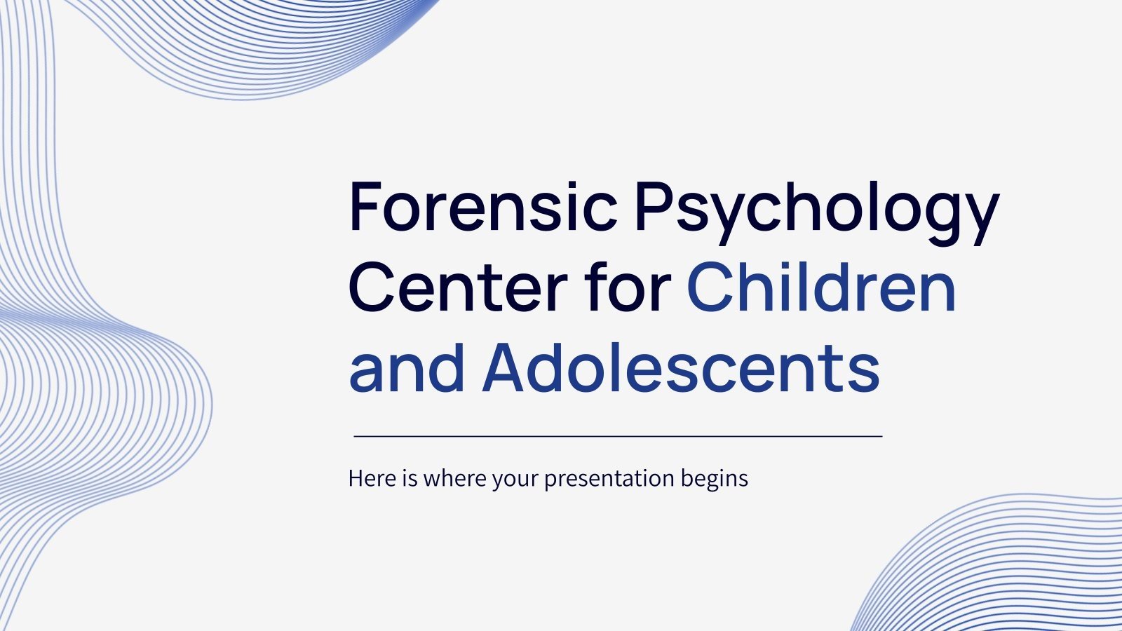Centre de formation en psychologie médico-légale pour enfants et adolescents Modèles de présentation