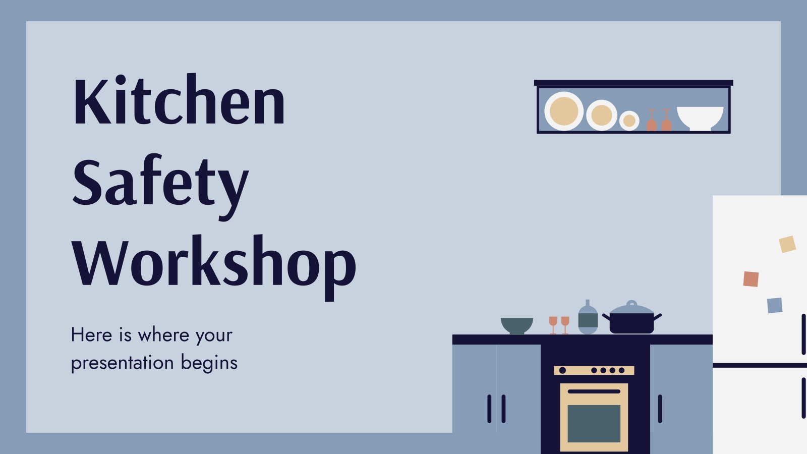 Plantilla de presentación Taller sobre seguridad en la cocina