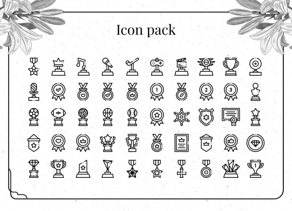 High School Diploma Theme with Floral Borders and Frames presentation template 