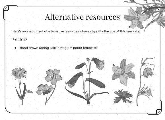 High School Diploma Theme with Floral Borders and Frames presentation template 