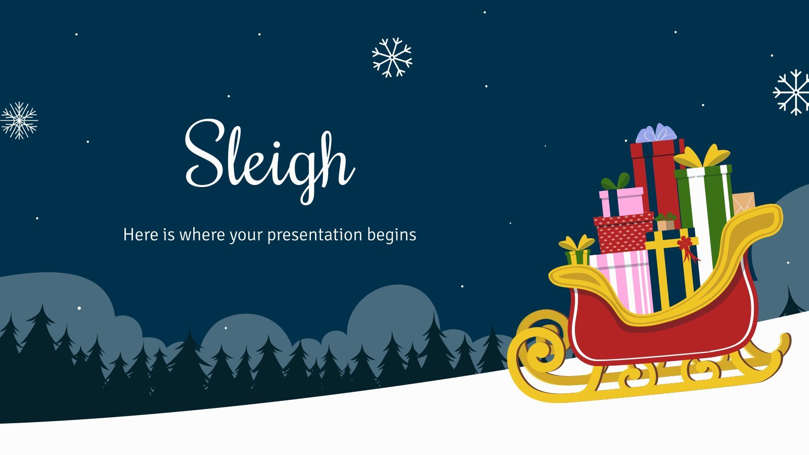 Sleigh presentation template 