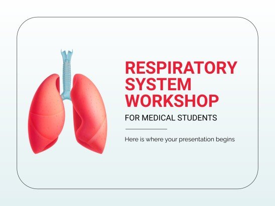 의대생을 위한 호흡기 워크숍 프레젠테이션 템플릿
