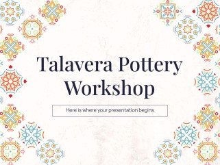 Talavera Töpfer Workshop Präsentationsvorlage