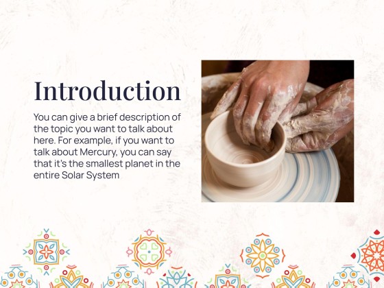 Talavera Töpfer Workshop Präsentationsvorlage