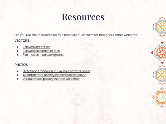 Talavera Töpfer Workshop Präsentationsvorlage