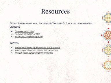 Talavera Töpfer Workshop Präsentationsvorlage