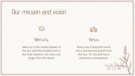 Floral Vintage Academia Aesthetic Theme for School presentation template 