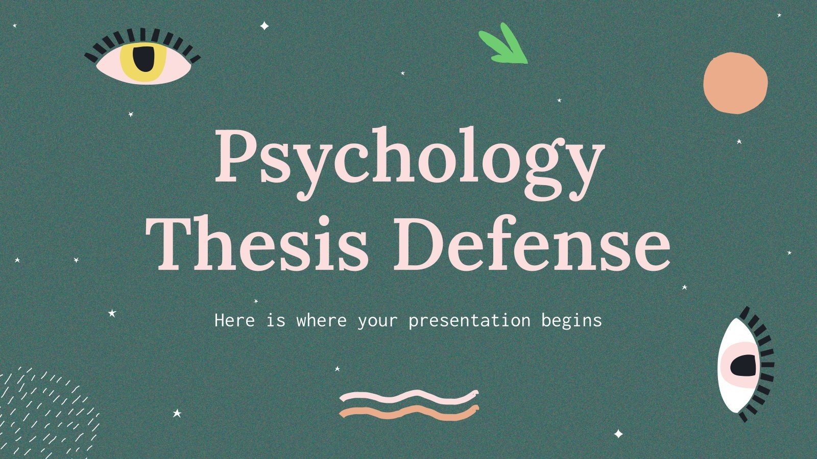 Soutenance de thèse en psychologie Modèles de présentation